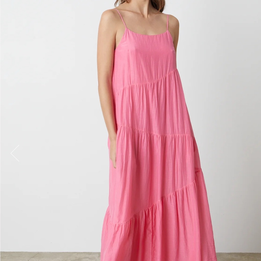 Elegant Pink Maxi Dress